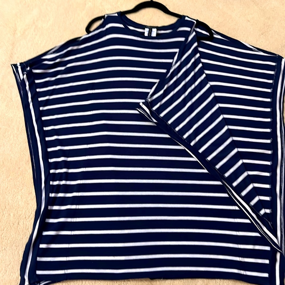 BCBG Navy stripped dress